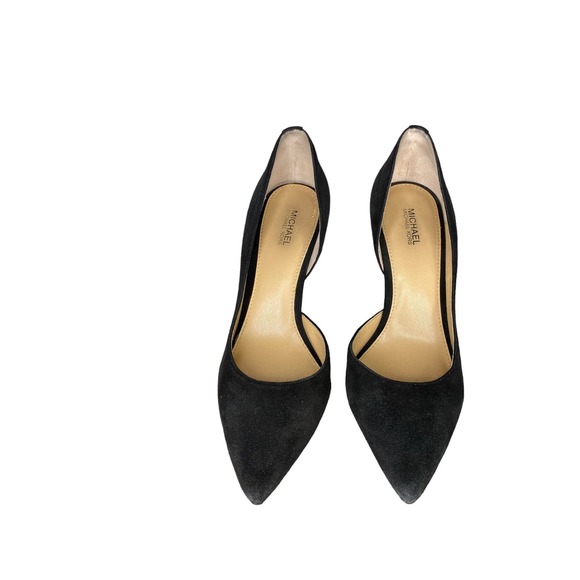 Michael Michael Kors Women's Suede Leather D'Orsay Stiletto Heel Shoes Gray 7M - Picture 4 of 7